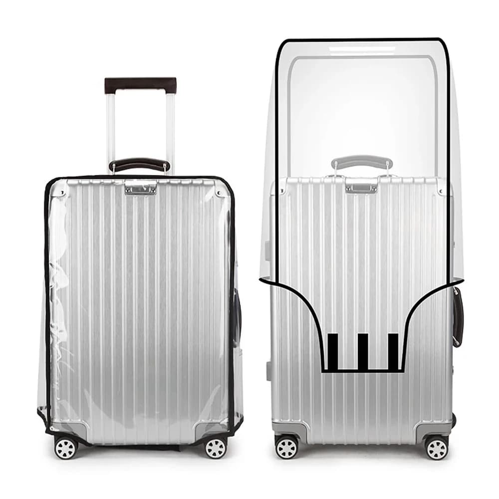 Full Transparent Luggage Protector Cover Waterproof PVC Trolley Suitcase Cover