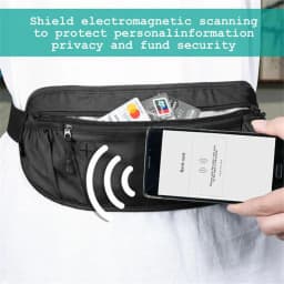 Waterproof RFID Blocking Mini Fanny Pack Phone Money Waist Bag Travel Running