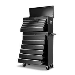 15 Drawer Rolling Tool Box Cabinet Chest Trolley Storage Organizer Garage Workshop Toolbox