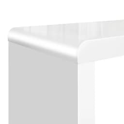 Modern Glossy White Nesting Coffee Table Set of 3 Round Living Room Side Tables Space Saving Coffee Tables for Home Lounge Decor