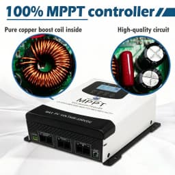 Intelligent MPPT Solar Charge Controller with Smart WiFi Monitoring for Off-Grid Power Systems