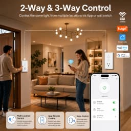 Melery AU Smart Tuya WiFi Light Switch Argentina Plug Australia Outlet Touch Glass Wall Socket Remote by Alexa & Google Home