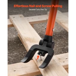 SucceBuy Pallet Buster Tool Carbon Steel Handle 2000 lbs Wrecking Pry Bar Deck Board Removal Tool for Roofing Trim Drywall
