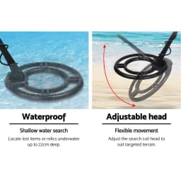 Sensitive 400mm Deep Metal Detector Kit for Treasure Hunting Gold Digger - Search Coil with Adjustable Frequency