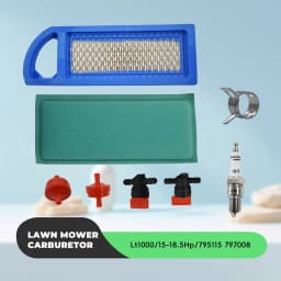 Lt1000 Air Filter Fuel Filter Spark Plug Tune Up Kit Replacement for Craftsman Lt1000 Intek 15-18.5 HP Parts Lawn Mower