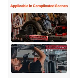 SucceBuy 3PCS Red Magnetic Socket Organizer Set 3/8'' 1/4'' 1/2'' SAE Socket Trays up to 68PCS Standard & Deep Sockets for Tools