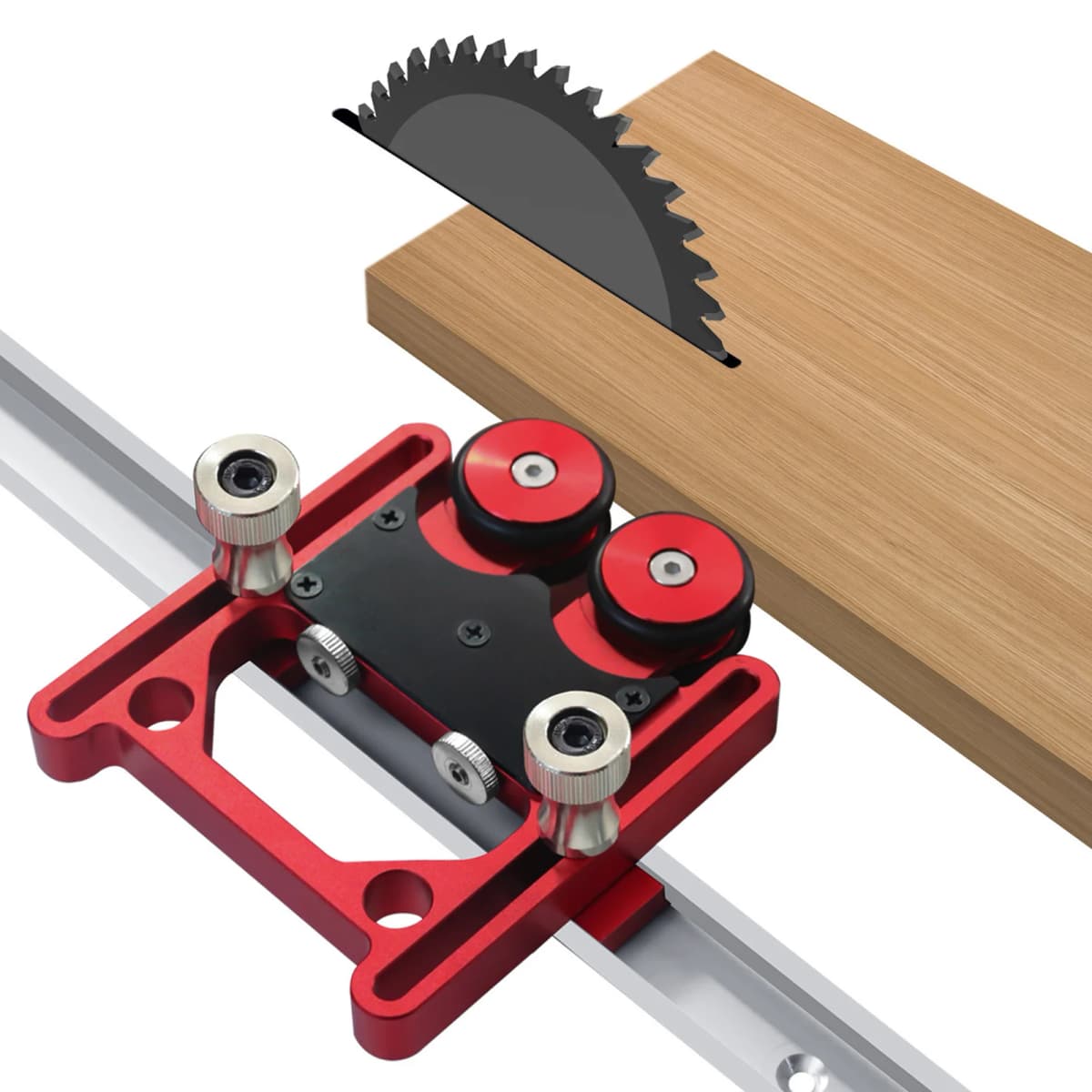 AU Table Saw Stock Roller Woodworking Feeding Roller Adjustable Aluminum Alloy Easy Installation Good Stability for Processing