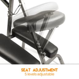 Foldable Massage Chair Table Aluminium Portable Chair Beauty Therapy Tattoo Waxi