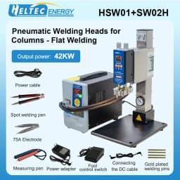HT-SW01H/HT-SW02H 7000A Battery Spot Welder 42KW Spot Welding Machine with Air Pump Pneumatic Battery Weld Head/Parallel Weld He