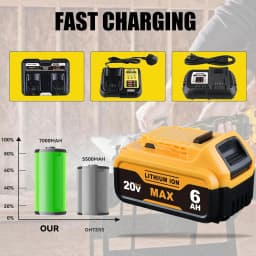 DCB200 1/2/4Pack 6.0Ah 18V MAX Lithium Battery Replace for DeWalt DCB180 DCB182 DCB184 DCB202 DCB205 DCB206 Tools Battery pin
