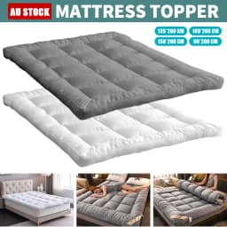 Bed Pillowtop Mattress Topper Mat Pad Protector Covers Single Double Queen King Size