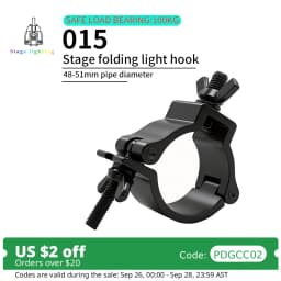10pcs/lot Alumimun Alloy Stage Lights Clamp Hanger Hooks Bracket Heavy Duty Hook Theatre Lighting 48-51mm 100kg Stage Light Hook