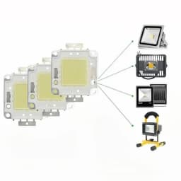 3pcs 10W 20W 30W 50W 100W LED Beads Light DC12V-36V Matrix COB Integrated LED Lamp Chip SMD For DIY Floodlight Spotlight Bulb