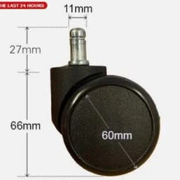 5PCS Office Chair Casters 60mm Universal Rolling Casters Wear Resist Mute Swivel Caster Replacemen Furniture Wheels Roller