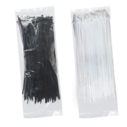 100pcs Self-locking Plastic Nylon Tie Fastening Ring Cable Wire Zip Ties Set