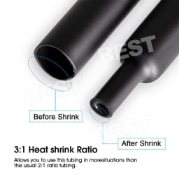 540x Marine Grade Dual-Wall Adhesive Glue Lined Heat Shrink Tubing Ratio 3:1