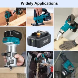 9.0/8.0/5.0/3.0Ah BL1860B Replace for Makita 18V BL1850B BL1830 BL1815 BL1890 Li-on Battery Pin and 14.4-18v Fast Li-on Charger