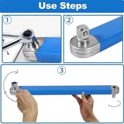 Offset Extension Wrench Set Ratchet Spanner Wrench with Adapter Extender Tool
