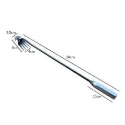 2pcs Stainless Steel Hand Weeder Rake Weeding Weed Remover Puller Manual Tool Garden
