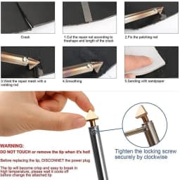 Car Bumper Repair Kit Plastic Welding Soldering Iron Kit Dashboard Repair Welder
