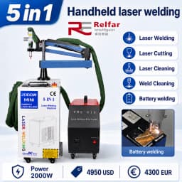 2000W Laser Welder 6 IN 1 Fiber Laser Welding Machine BTW Laser Welder for Metal Welding Cleaning Cutting Fast Ship