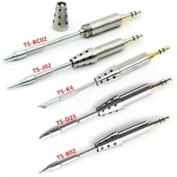 Original TS80 TS80P TS1C Soldering Iron Tip TSB02 BC02 D25 K4 J02 Cordless Soldering Station Welding Tips Ceramic Heating Core