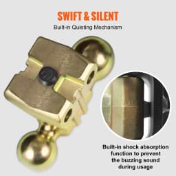 SucceBuy Adjustable Trailer Hitch Ball Mount 2'' Receiver 6''Drop Drowith Receiver Solid Tube Steel Tow Balls for Truck Towing