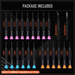 HORUSDY 24-Piece Magnetic Small Screwdrivers Set Precision Eyeglass Phone Watch