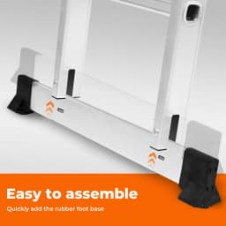 3.7M Multi Purpose Ladder Aluminium Folding Extension Adjustable Step New Fold