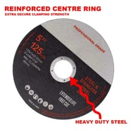 50pcs Professional Metal Cutting Discs 1mm Thin 5" 125mm Angle Grinder Disc Steel