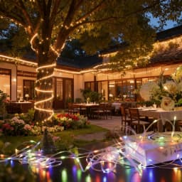 400m Solar Garden Rope Lights with 8 Models, IPX4 Outdoor/Indoor String Lights with Remote Control, Solar-Powered (800 LED)*4