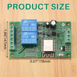 Esp8266 Esp-12F Wifi Relay Module 2Channel 5V/8-80V Network Relay Switch For Arduino Ide Smart Home App Remot Control