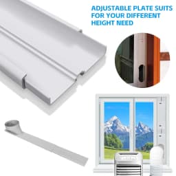 2/3/4PCS Portable Air Conditioner Window Slide Kit Plate Adjustable with Screws