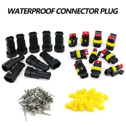 10 Set 2 Pin Waterproof Car Electrical Wire Sealed Connector Plug Cable 12V AU