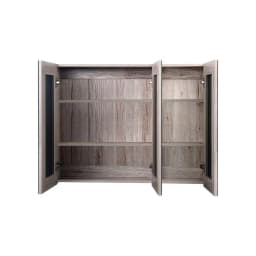 Bathroom Mirror Cabinet 900x720mm Oak Wall Mounted Bathroom Storage Cabinet with Mirror Door Home Furniture