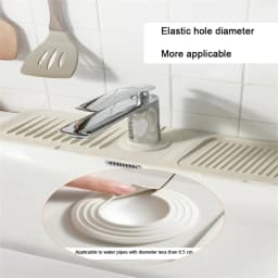 Absorbent Sink Splash Guard Silicone Faucet Mat Protector Faucet Pad Kitchen