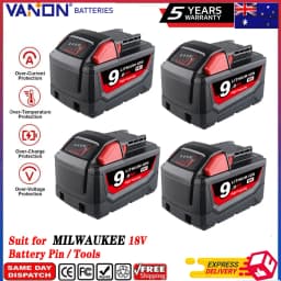 1/2/4Pcs 9.0Ah M18 Replace for Milwaukee 18Volt Li-on Battery Pin 48-11-1810 48-11-1820 48-11-1850 48-11-1860 Power Tool Battery