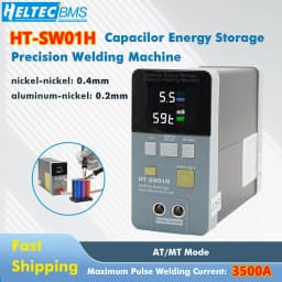 Professional 3500A Spot Welder 19.8KW HT-SW01H for 18650/LiFePO4 Battery AT/MT Mode 5-6V Adj Aluminum/Nickel/Steel DIY Kit