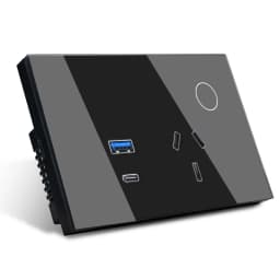 Melery WIFI Smart Tuya Wall Socket Australia Plug USB TYPE-C PD 30W Argentina Outlet Power Touch Remote by Alexa Google Home