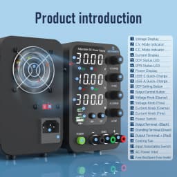 Shipping From Austra JESVERTY 0-32V 0-10A Switching Bench Power Supply with 20W USB Type-C Charge, 4-Digit LED Display SPS-3010V