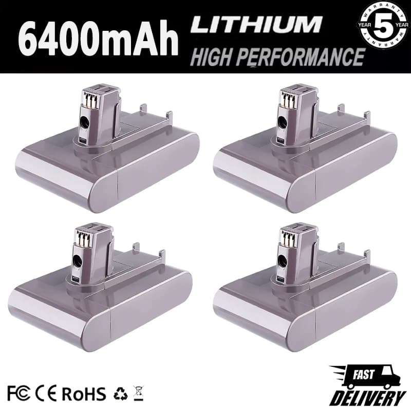 1/2/4Pcs 6.4Ah Li-on DC31A Replace for Dyson 22.2V Battery Pin Type A DC34 DC35 DC44 DC56 DC57 965557-03 Handheld Vacuum Cleaner