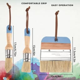 Brush For Acrylic Painting Bristle Stencil Brushes For Wood Furniture Home Decor