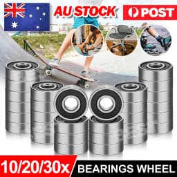 10/20/30x Rubber Sealed Miniature Ball Bearings Deep Groove Bearing 8x22x7mm 608RS