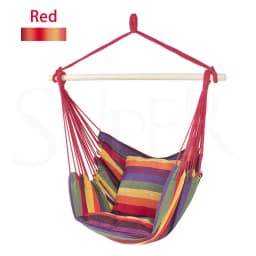Garden Hammock Chair Hanging Swing Seat W/ 2 Cushions Outdoor Deluxe Camping