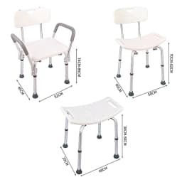 Adjustable Height Medical Shower Chair Bathtub Anti-slip Bench Bath Seat Stool