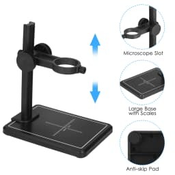Mini Digital Microscope Stand Magnifier Camera Up & Down Adjustable Stand Holder Large Base Microscope Universal Support Bracket