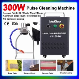 300W JPT Pulsed Laser Cleaning Machine For Remove Rust Oil Paint Metal Wood Wall Car Rust Removal Cool Laser Cleaner 200W