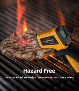 BSIDE Infrared Thermometer Professional 50:1 -50~1400C Digital IR-LCD Temperature Meter Non-contact Laser Thermometers Pyrometer