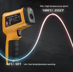 BSIDE Infrared Thermometer Professional 50:1 -50~1400C Digital IR-LCD Temperature Meter Non-contact Laser Thermometers Pyrometer
