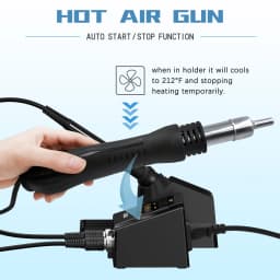 ILIBILIB Soldering Iron Station Digital Hot Air Gun Desoldering Rework Station Kit